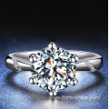 New arrived white gold Moissanite Engagement diamond Ring